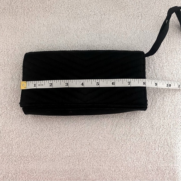 Neiman Marcus Women Evening Bag Envelope Clutch Purse Black EUC - Picture 6 of 8